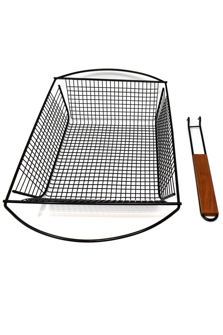 Nonstick Grilling Basket, Alternate, color, Black