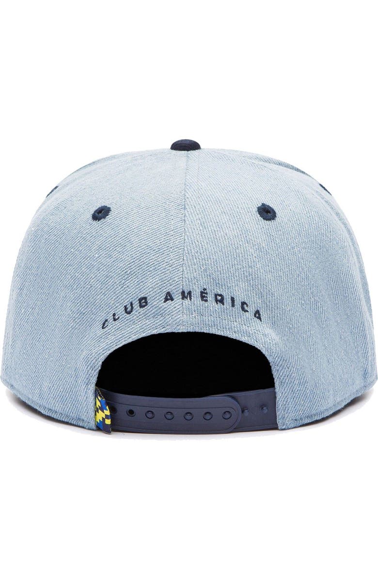 FAN INK Men's Denim/Navy Club America Nirvana Snapback Hat, Alternate, color, 