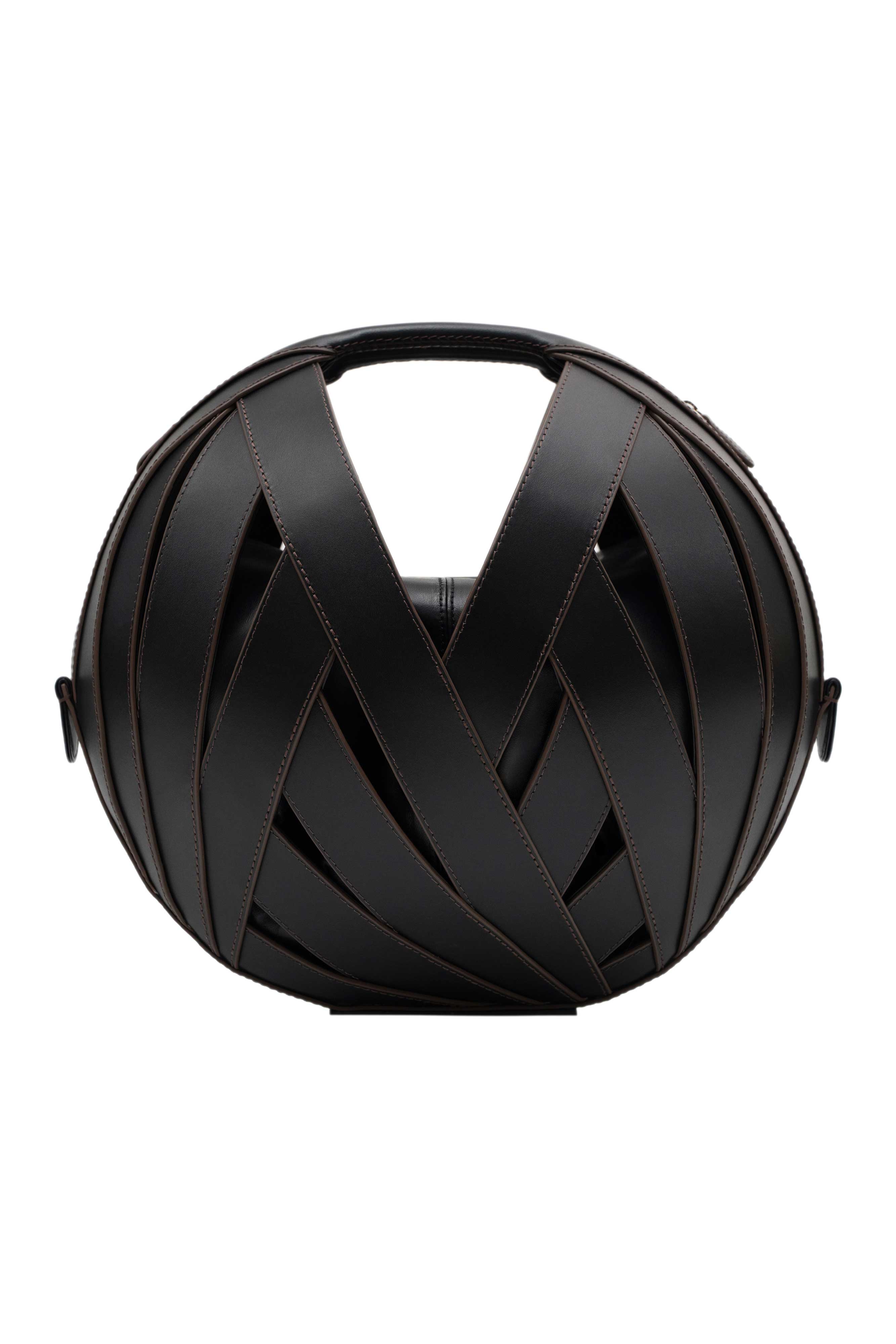 PERRIN PARIS Le Panier Handbag Classic, Main, color, Black / Espresso