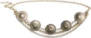 Vince Camuto Chain Swag Concho Metal Belt