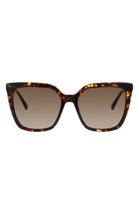 marlowe 55mm gradient square sunglasses