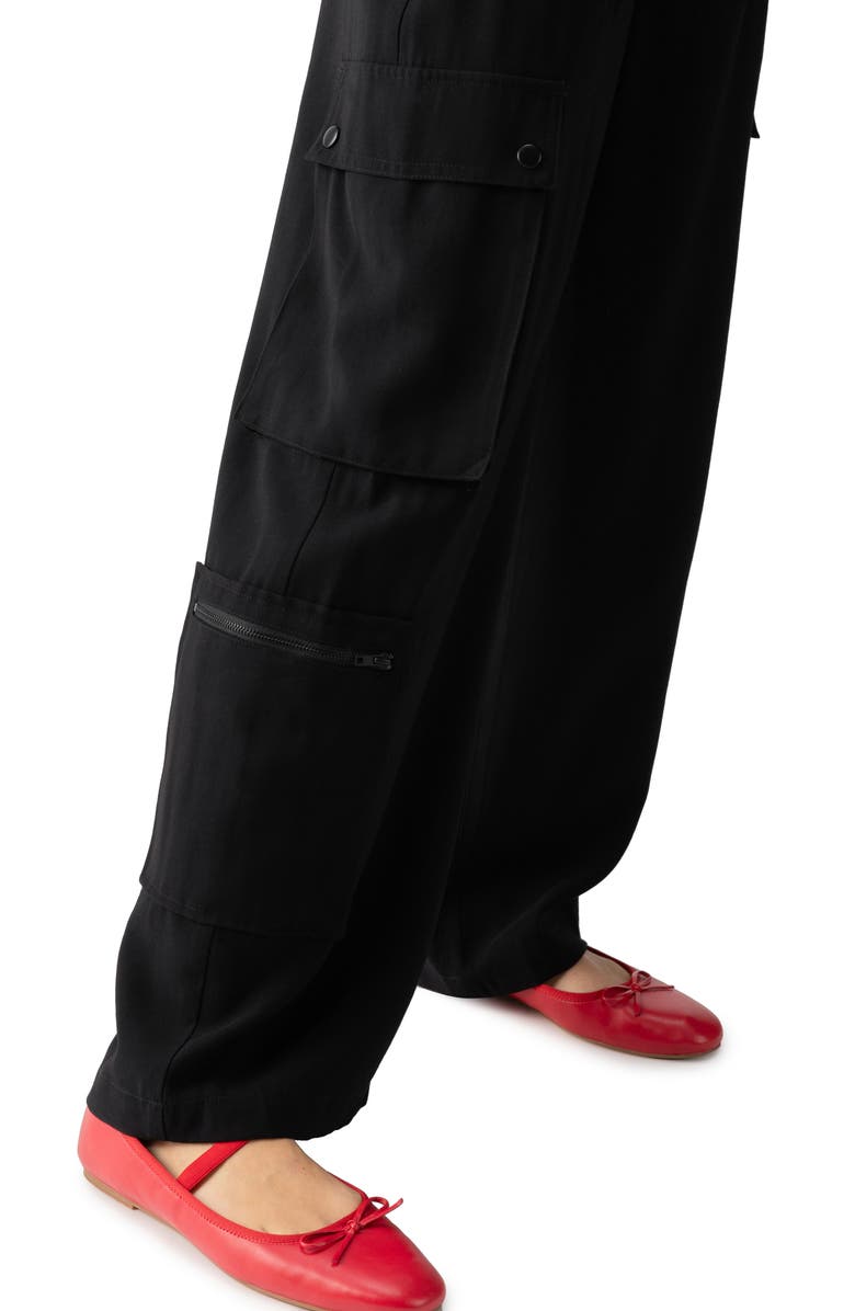 Sanctuary Ott Cargo Pants, Alternate, color, Black