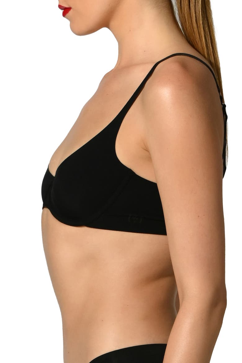 3W Underwire Bra, Alternate, color, BLACK