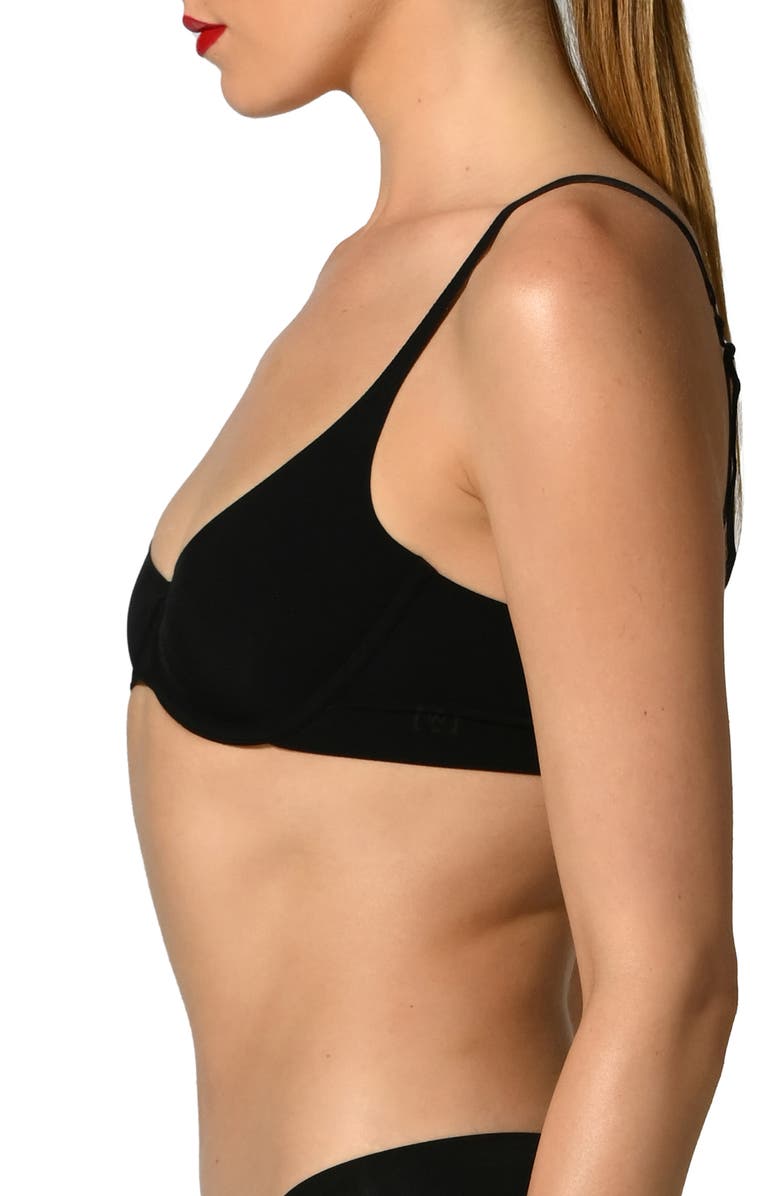 Wolford 3W Underwire Bra, Alternate, color, Black