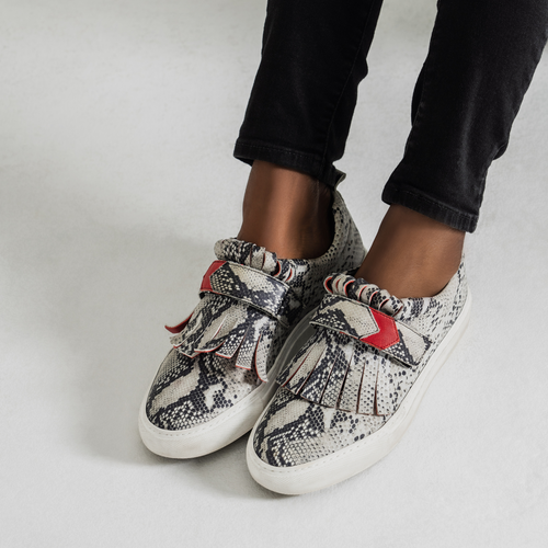 Tiannia Barnes Serena Sneakers In Animal Print