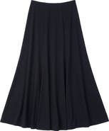 Monte Carlo Polyester Knit Soft Drape Flattering Silhouette Skirt