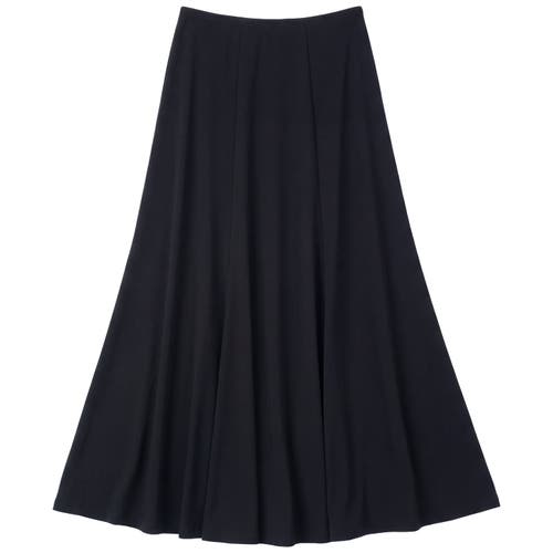 Monte Carlo Polyester Knit Soft Drape Flattering Silhouette Skirt in Black at Nordstrom, Size 0