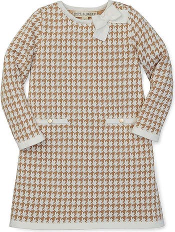 Girls' Organic Bow Sweater Dress, Kids