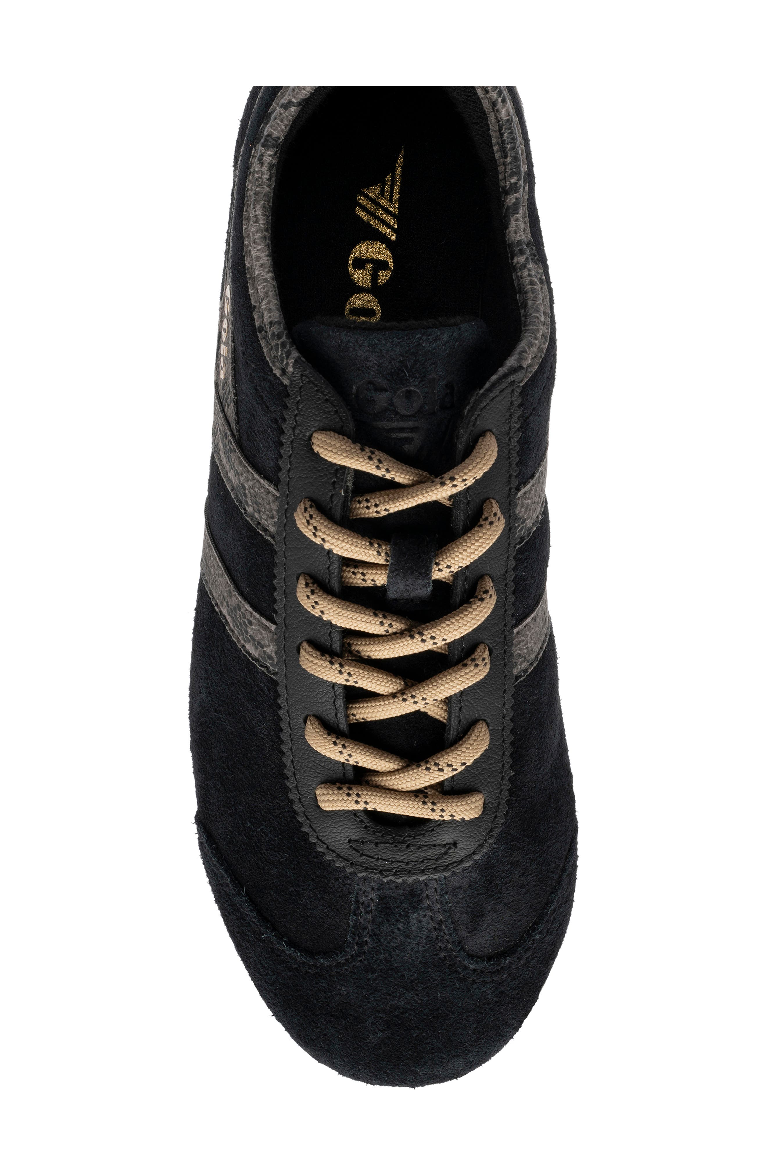 Cleora II Leather Sneaker, Alternate, color, BLACK