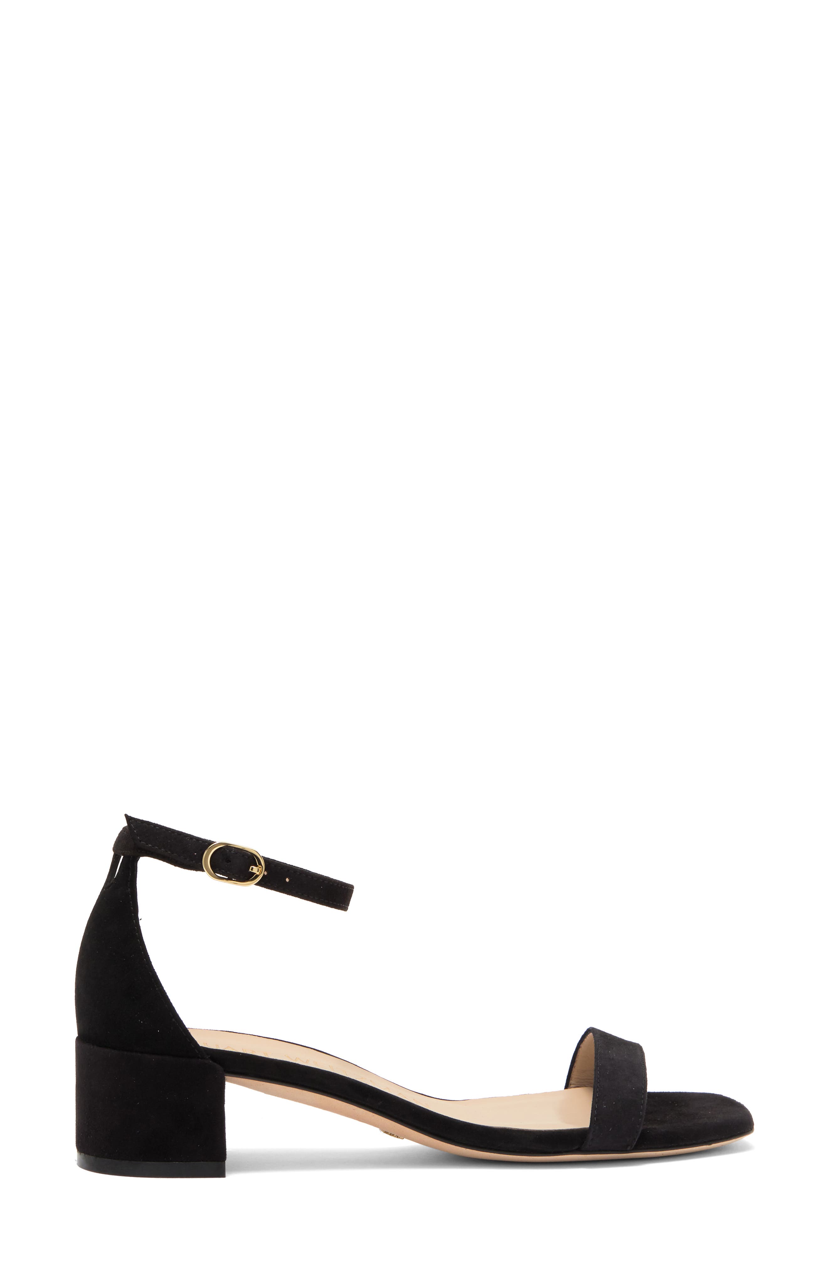 Nudistcurve 35 Block Heel Sandal, Alternate, color, BLACK