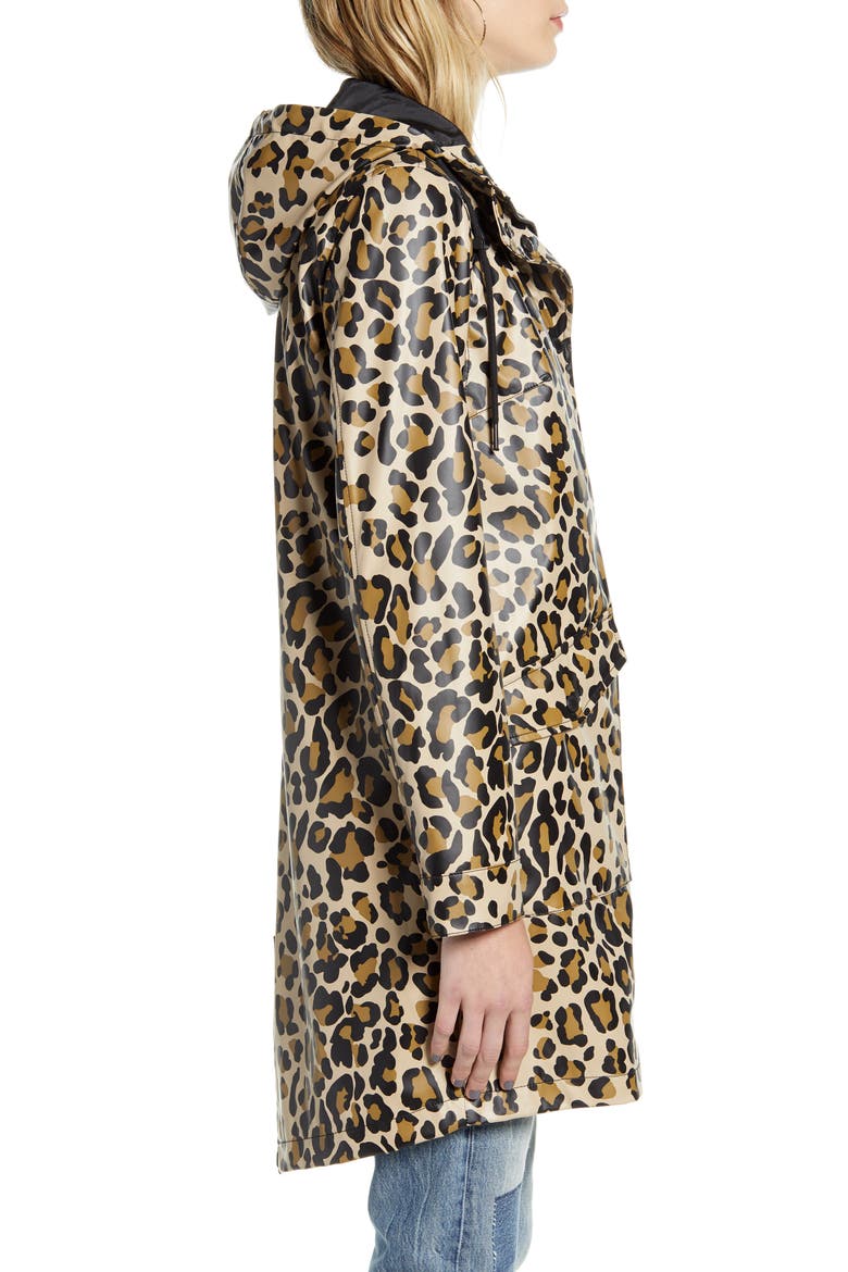 Levi's® Water Repellent Lightweight Hooded Parka, Alternate, color, LEOPARD