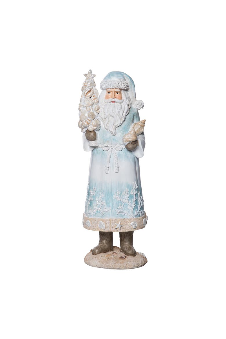 Beach Santa Figurine, Alternate, color, Blue