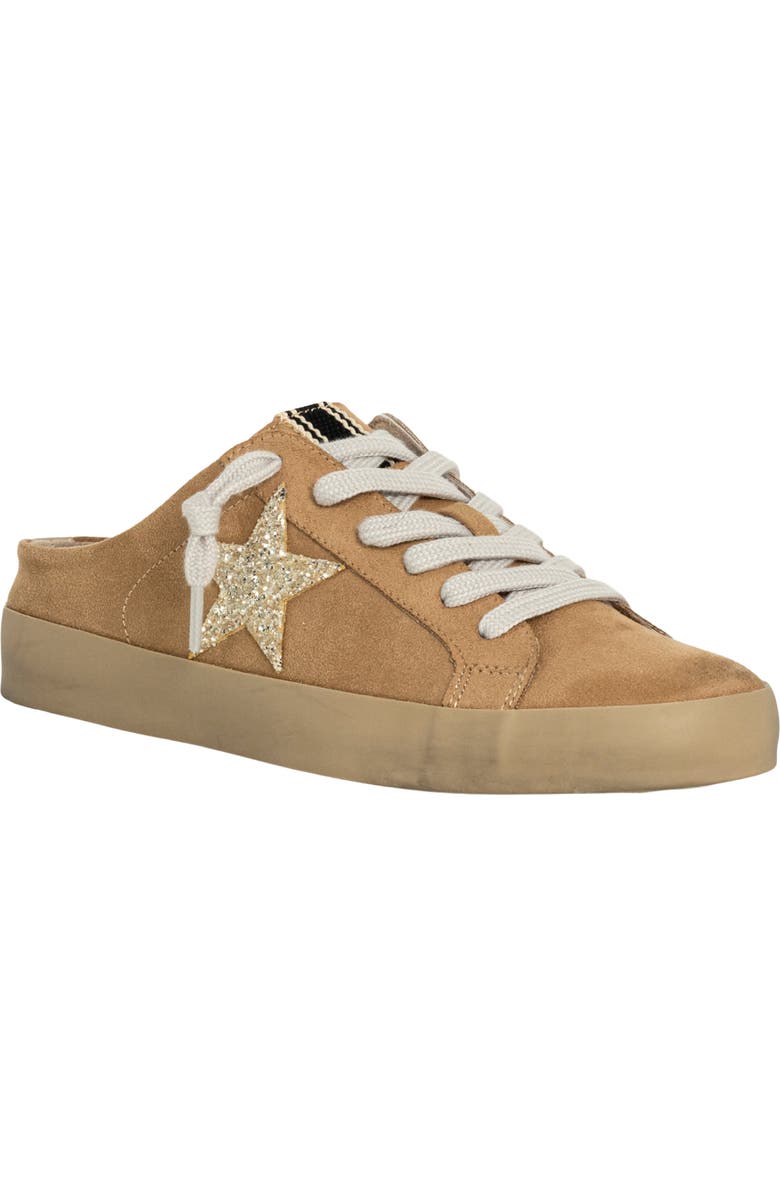 SHUSHOP Polka Sneaker Mule, Main, color, Beige Suede