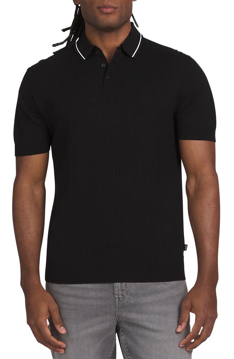 DKNY Farley Sweater Polo, Main, color, Black