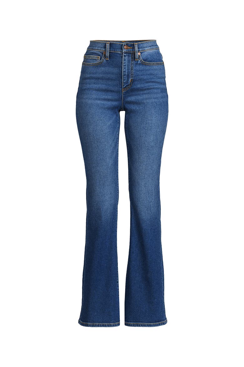 Denim High Rise Skinny Flare Jeans, Alternate, color, Indigo Tide Blue