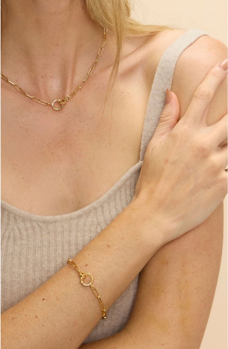 Stella & Dot Tatum Link Bracelet, Alternate, color, Gold