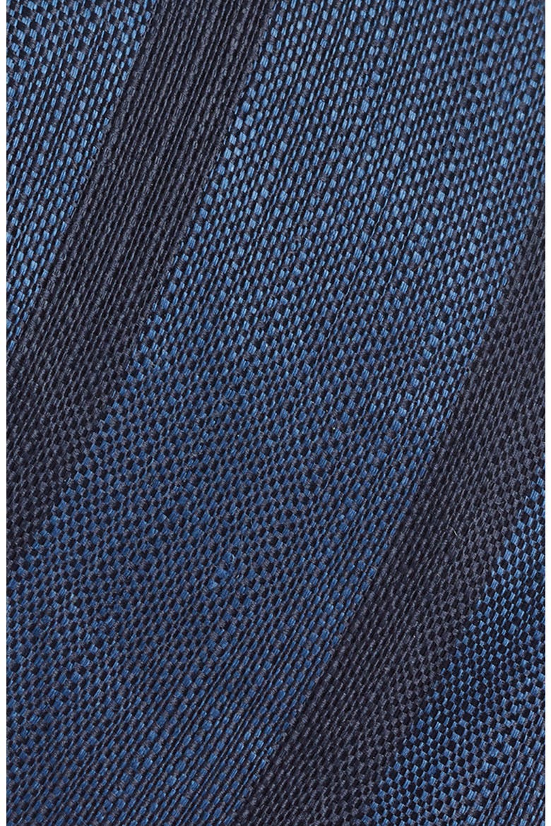 Stripe Linen & Silk Tie, Alternate, color, BLUE