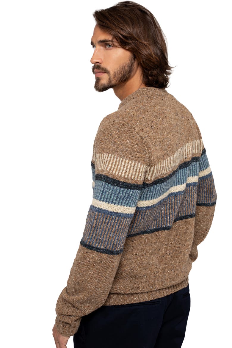 Statement Donegal Wool Sweater, Alternate, color, CAMEL