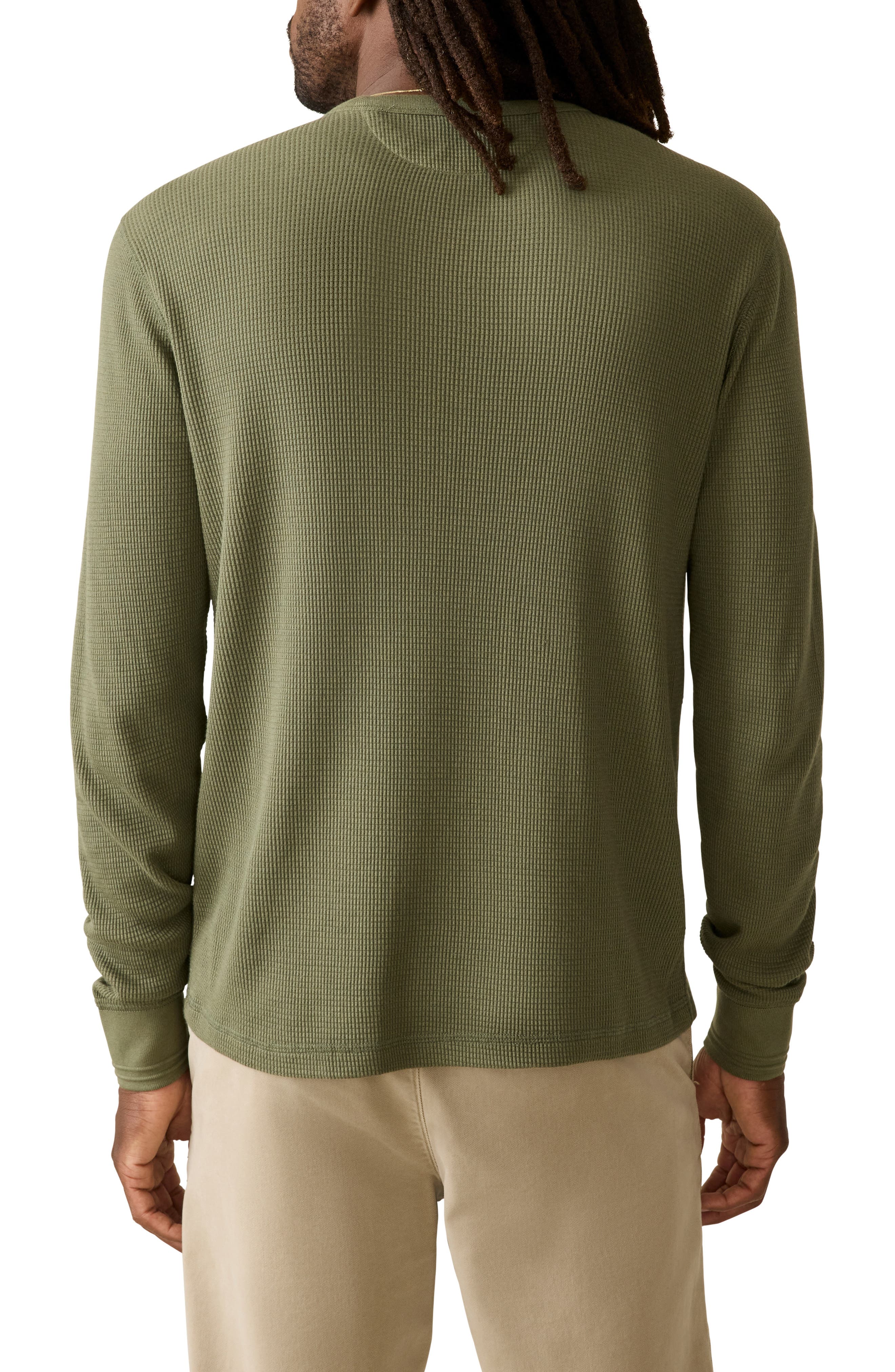 Cloud Long Sleeve Waffle Crew T-Shirt - image 2