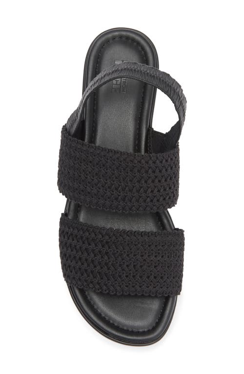 Nordstrom Rack Cassie Platform Wedge Slingback Sandal In Black