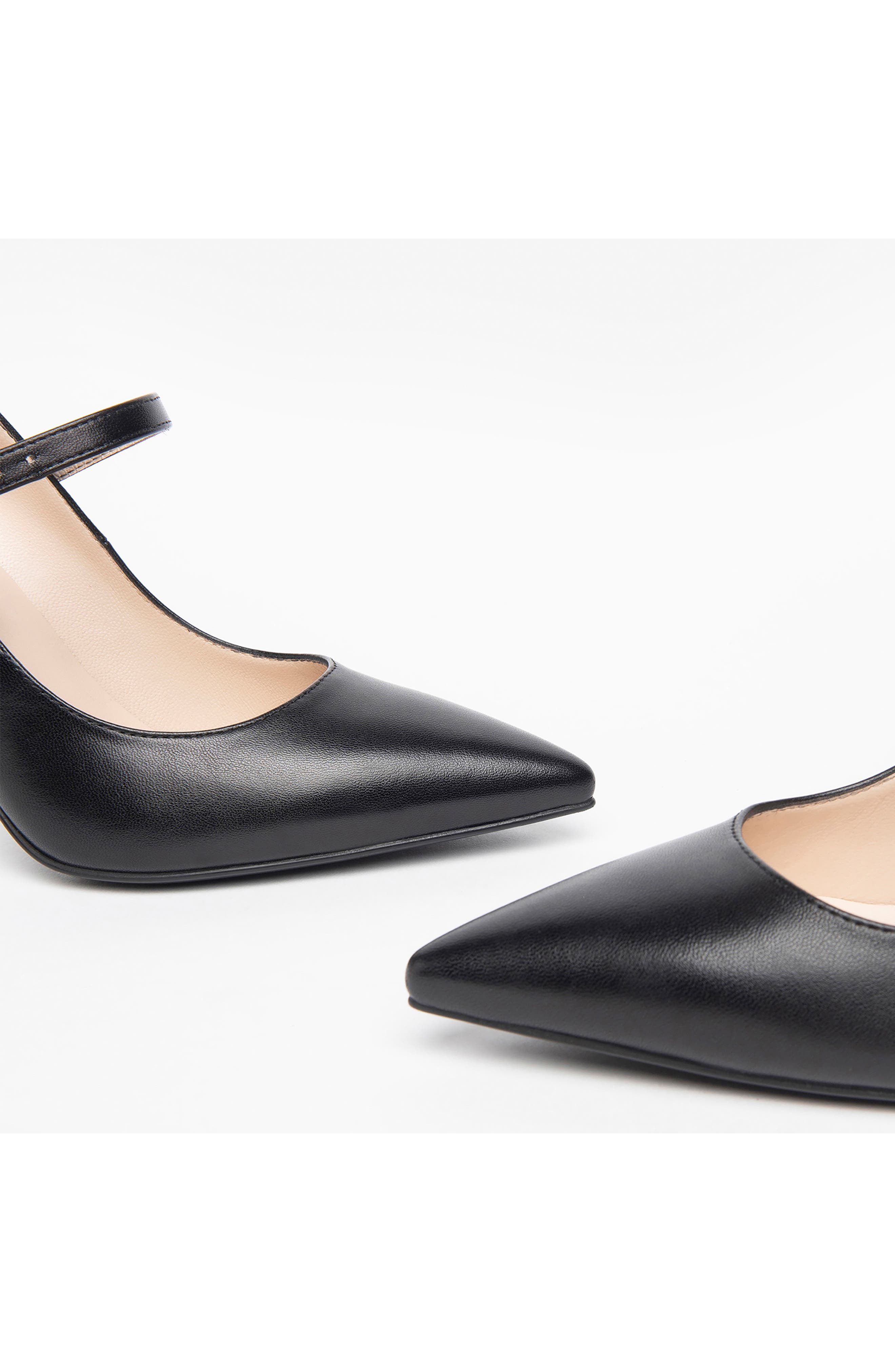 NeroGiardini Mary Jane Leather Pump, Alternate, color, Black