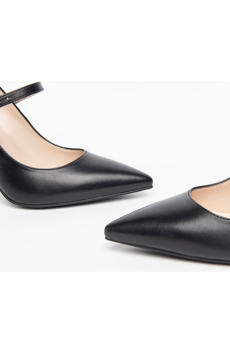 NeroGiardini Mary Jane Leather Pump, Alternate, color, Black