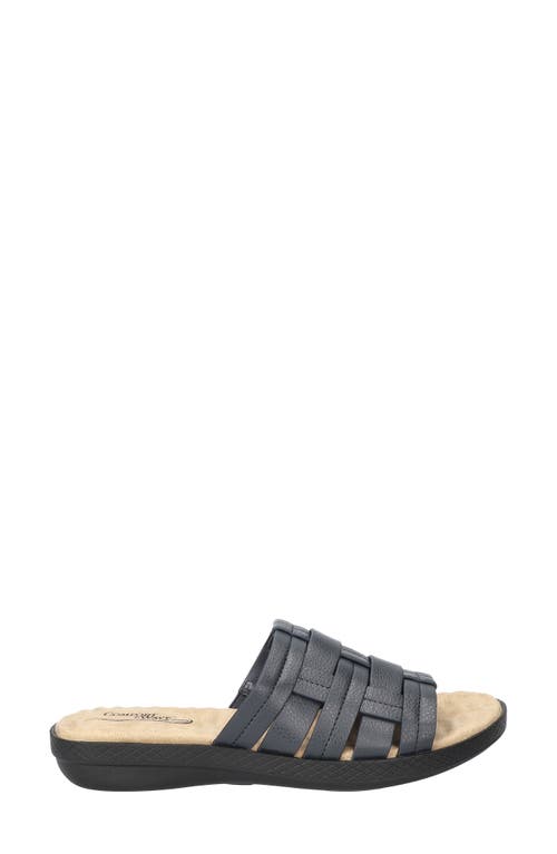 Shop Easy Street Maha Slide Sandal In Navy
