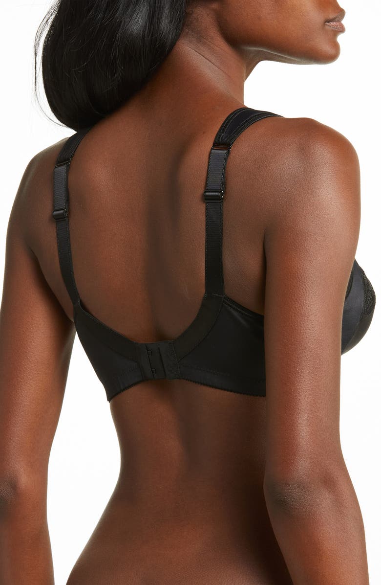 Amoena Isadora Wireless Pocketed Bra, Alternate, color, Black