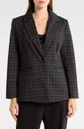 JASON WU Plaid Ponte Blazer