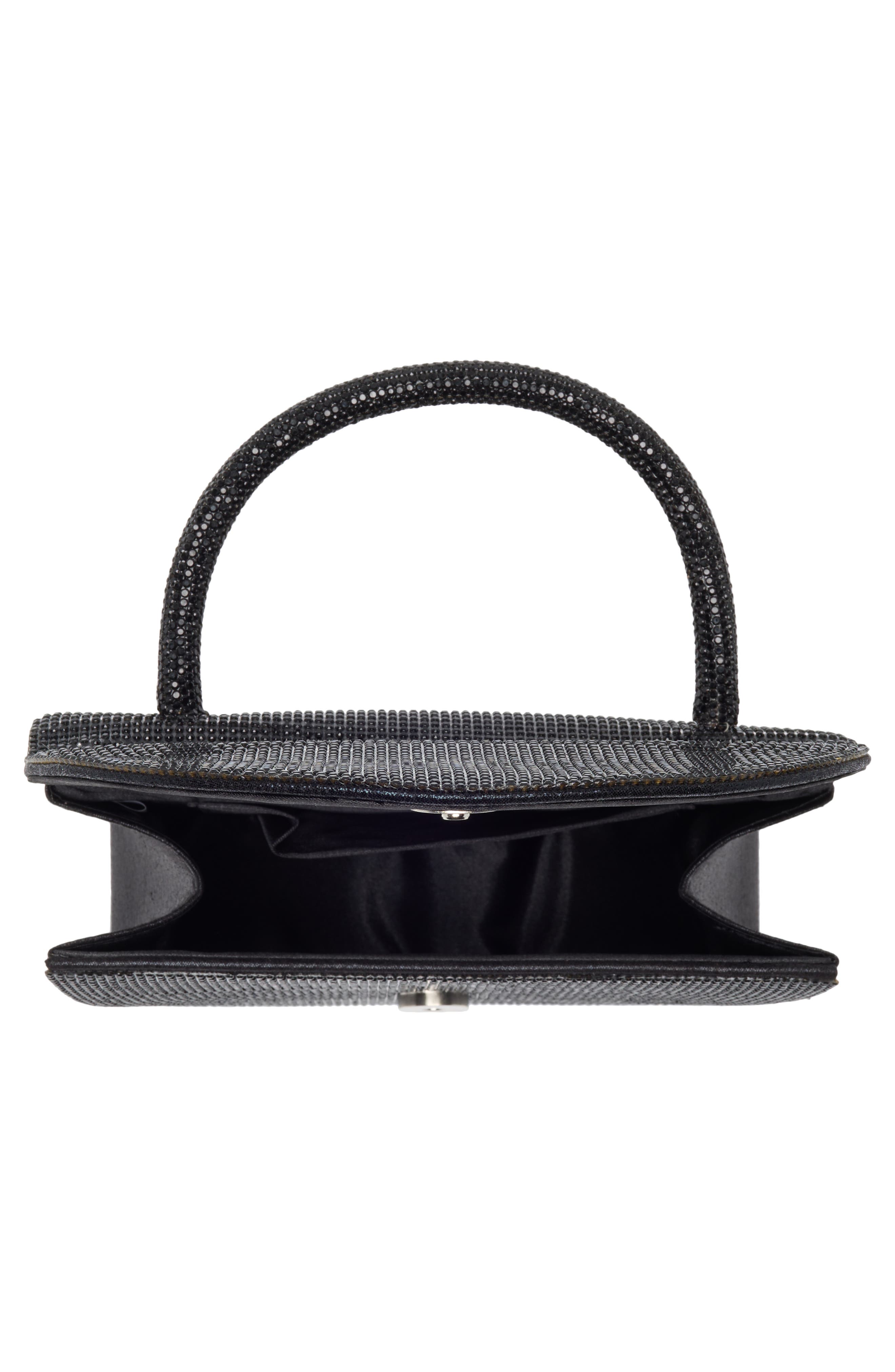 ALESSIA BIANCHI Deco Stone Curve Flap Clutch, Alternate, color, 