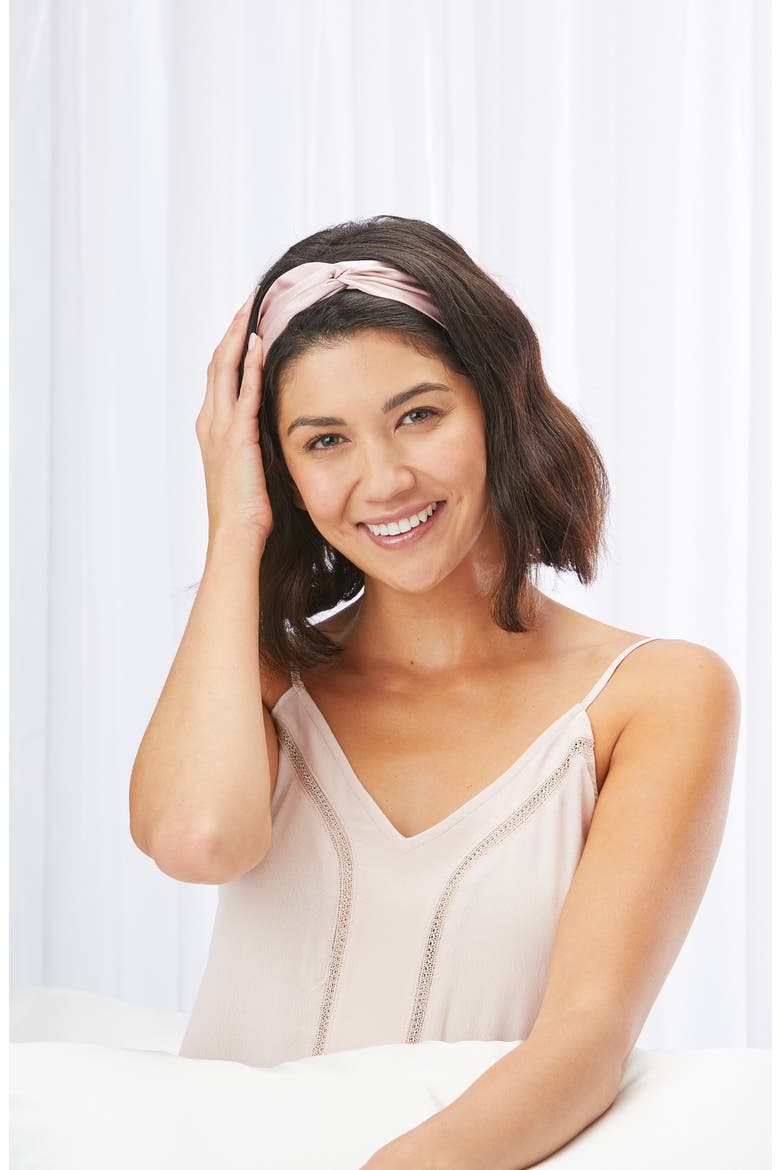 silversilk™ Headband, Alternate, color, ROSE