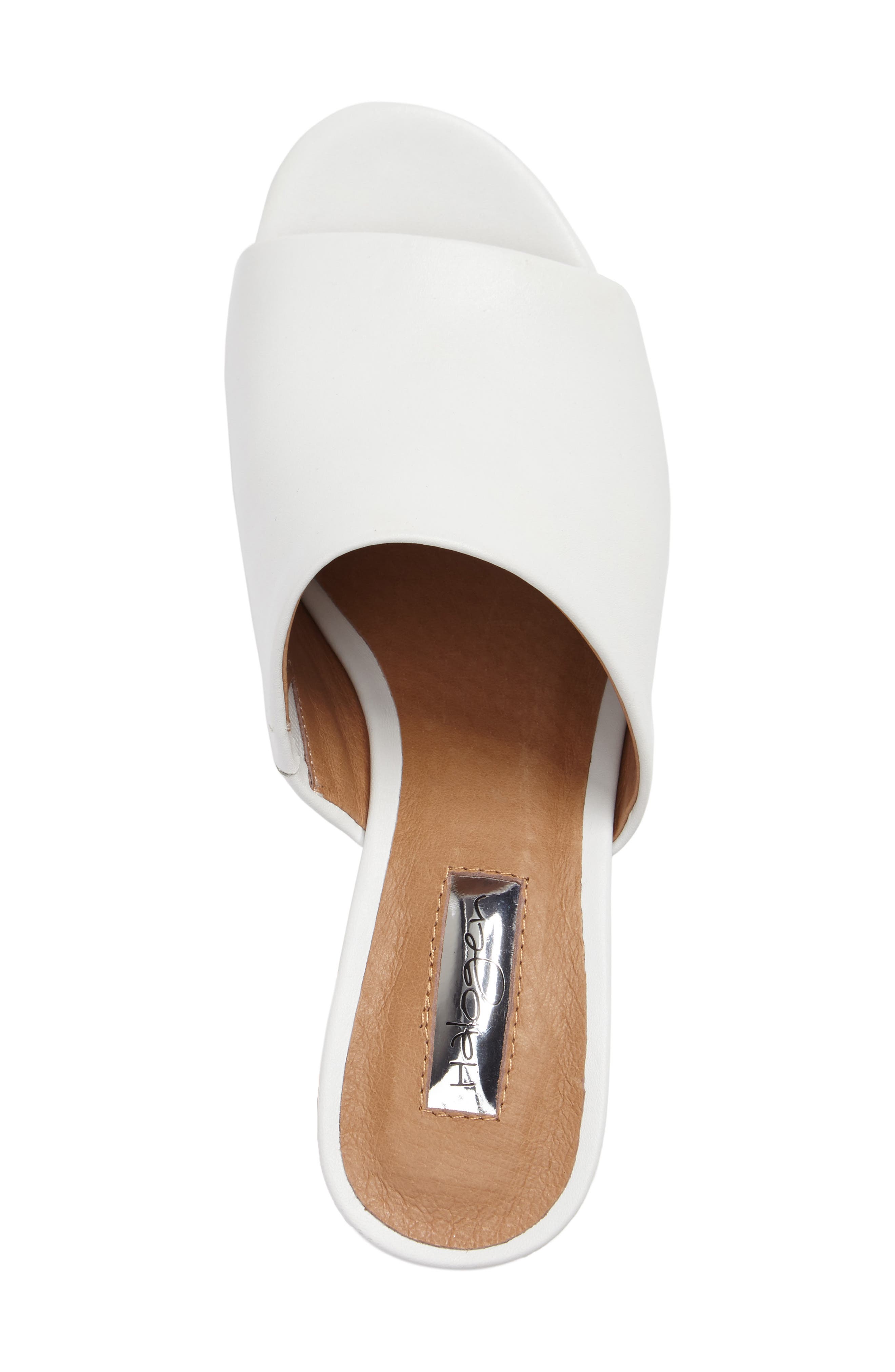 Freda Slide Sandal, Alternate, color, WHITE LEATHER
