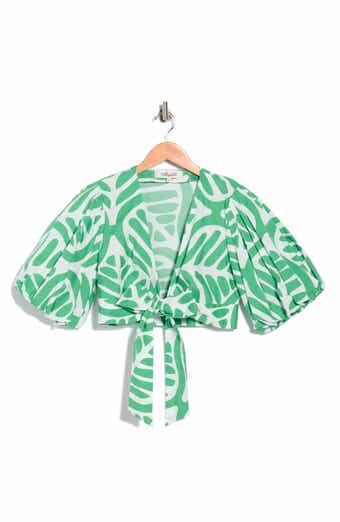 Luciana Puff Sleeve Crop Top