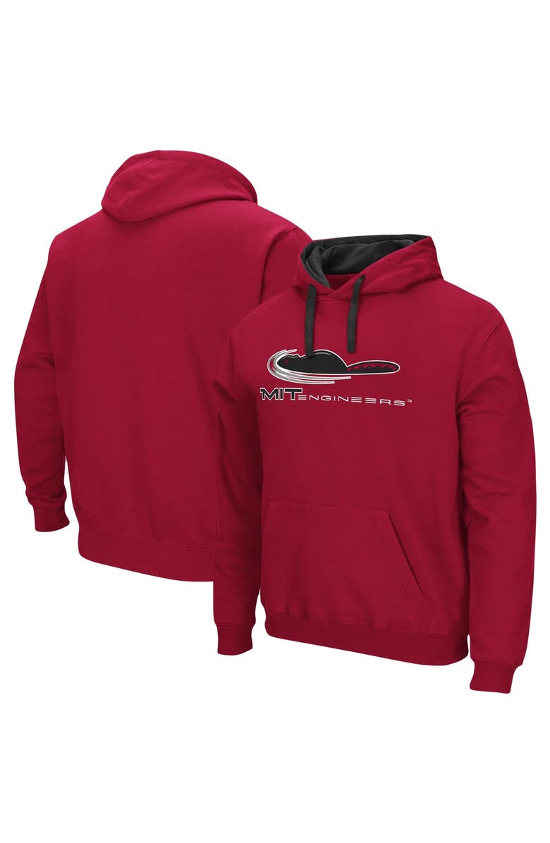 COLOSSEUM Men's Colosseum Cardinal MIT Engineers Arch & Logo 2.0 Pullover Hoodie, Alternate, color, 