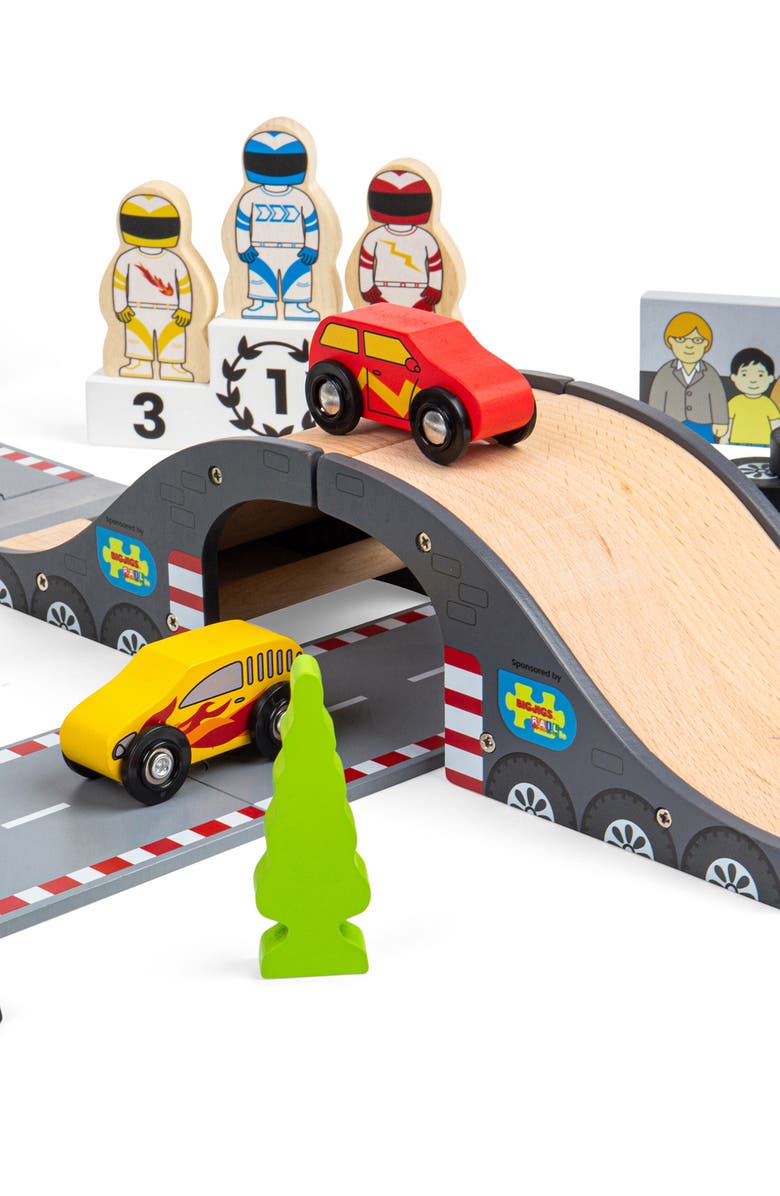 Bigjigs Rail Roadway Race Day, Alternate, color,