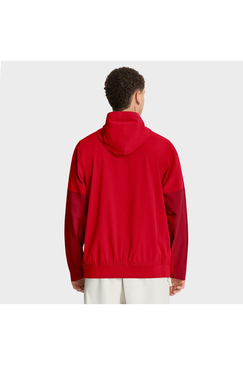Men's Nike Scarlet Ohio State Buckeyes Anorak Half-Zip Hoodie Jacket, Alternate, color, Scarlet