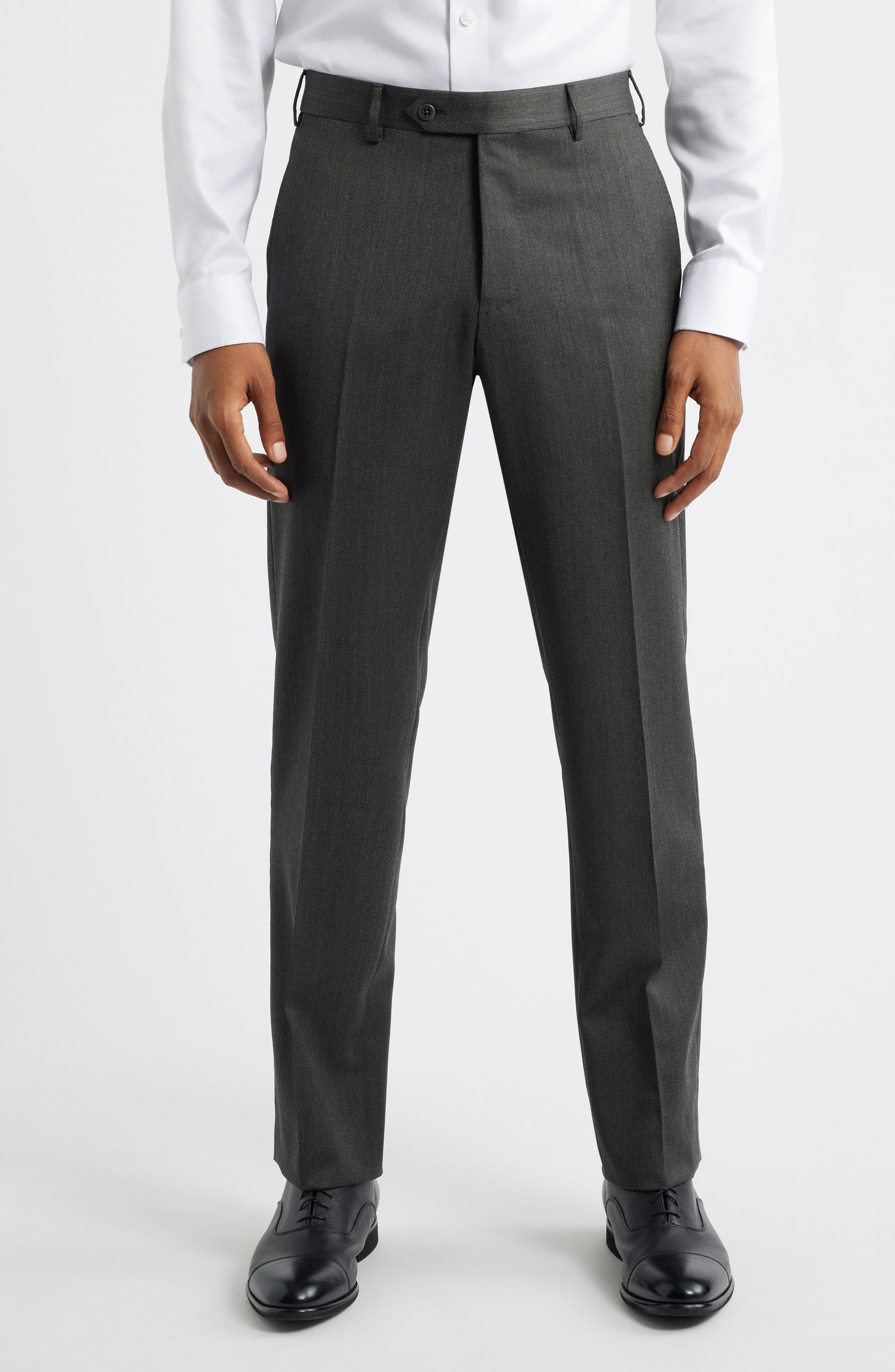 Parker Flat Front Wool Dress Pants - image 3