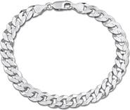 DELMAR Diamond Cut Curb Chain Bracelet