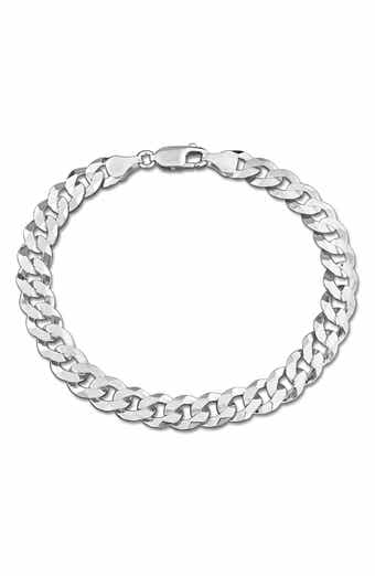 DELMAR Diamond Cut Curb Chain Bracelet