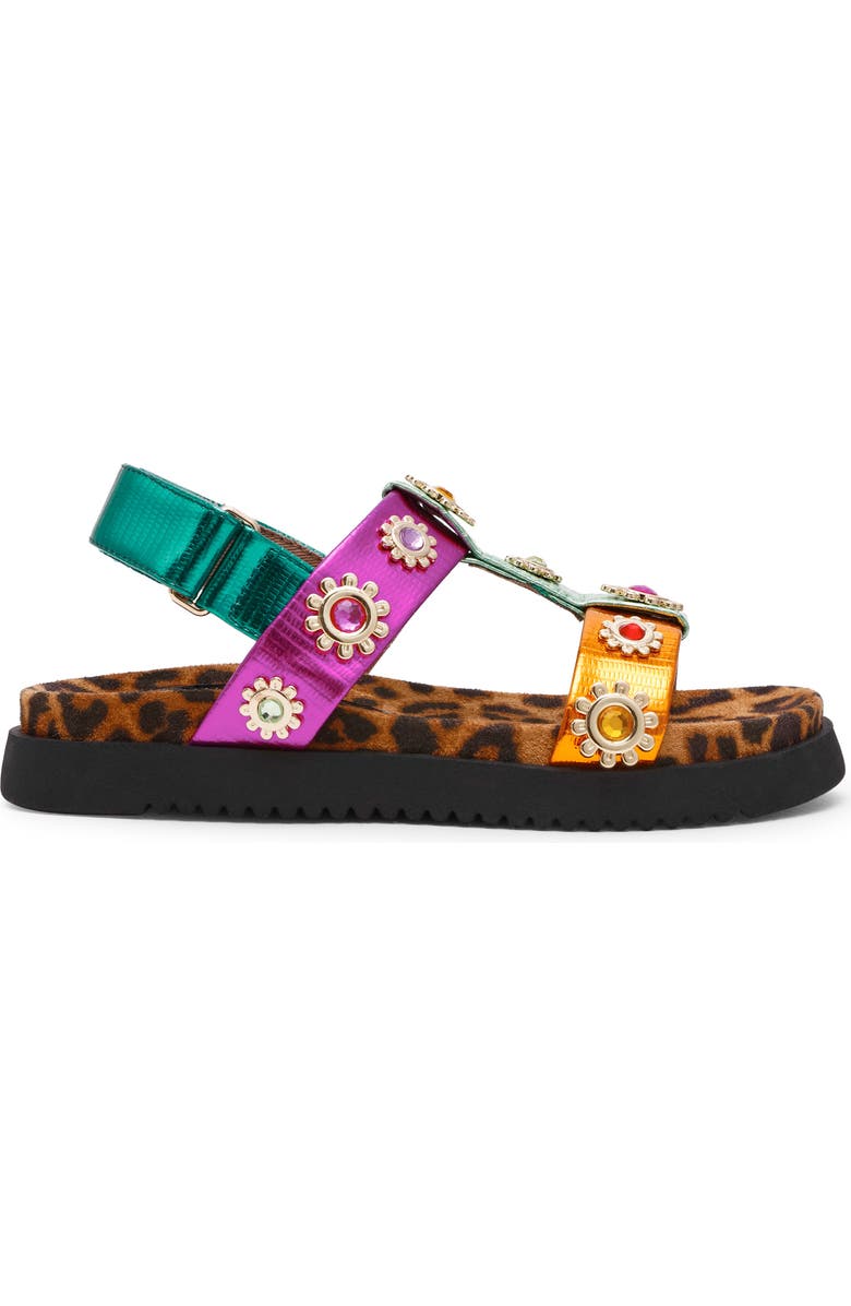 Betsey Johnson Kids' Madox Sandal, Alternate, color, Metallic Multi