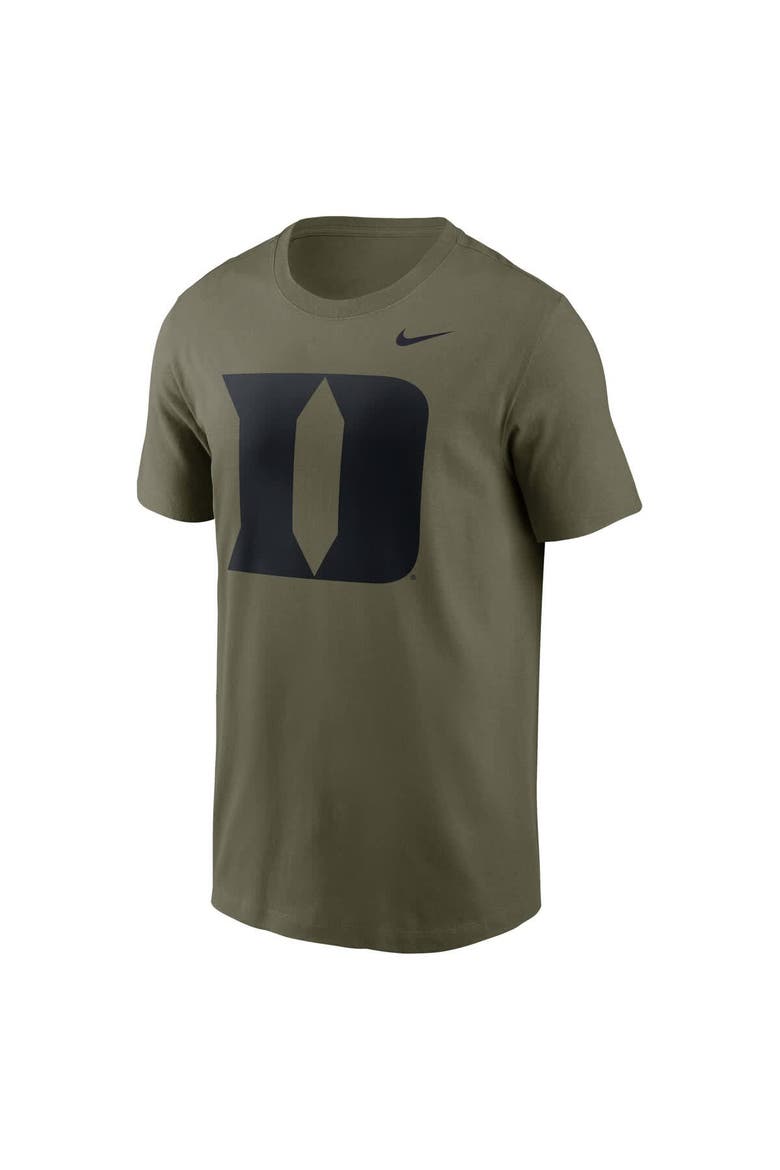 Men's Nike Olive Duke Blue Devils Primetime Logo Performance T-Shirt, Alternate, color, Olive