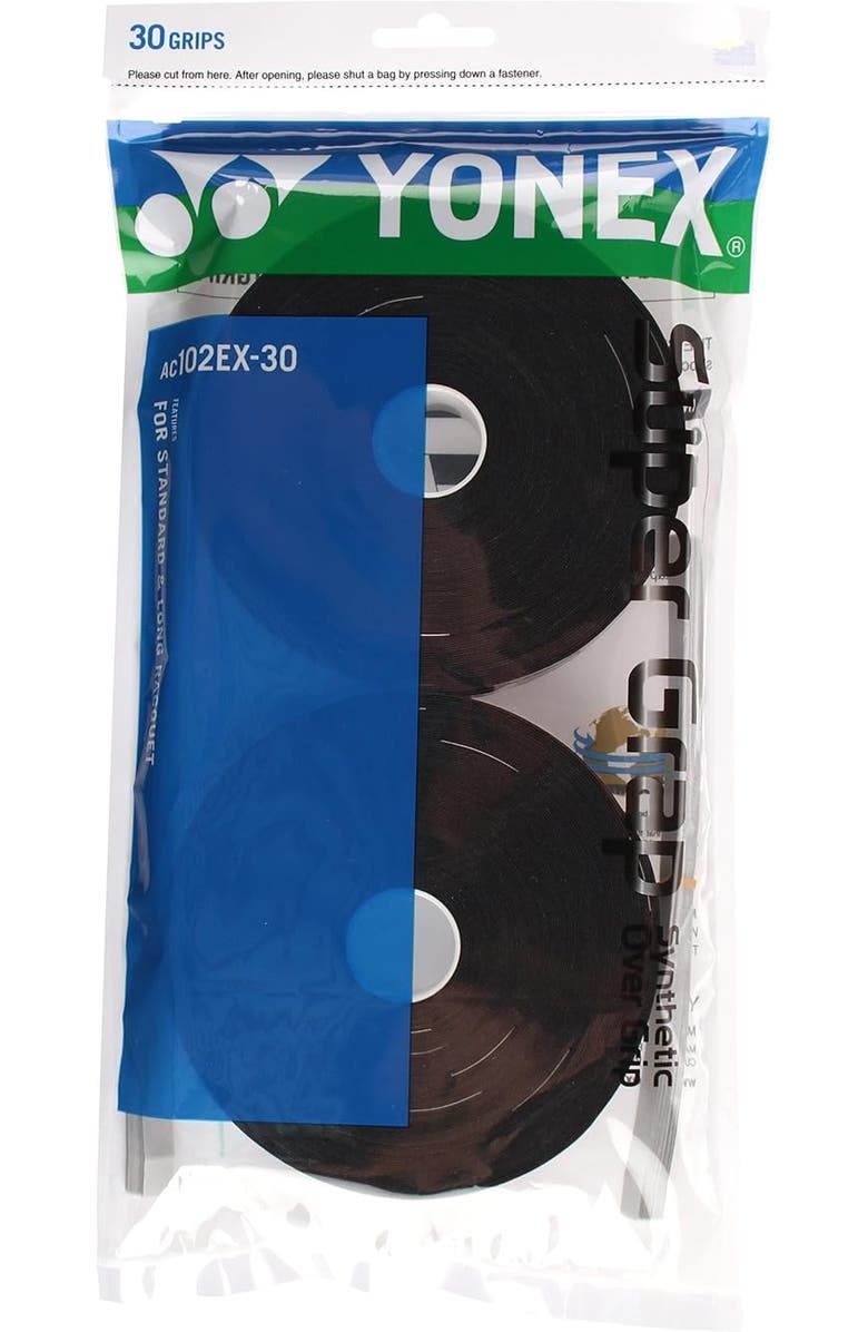 YONEX Super Grap Black Overgrip 30-pack, Main, color, Black