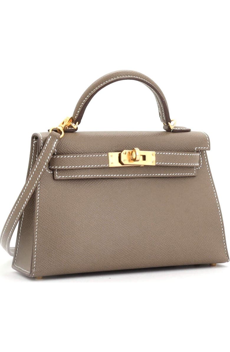 Pre-Owned Hermes Kelly Mini II Bag Grey Epsom with Gold Hardware 20, Alternate, color,