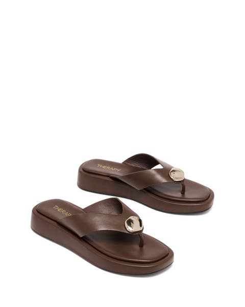 Val Square Toe Thong Sandal