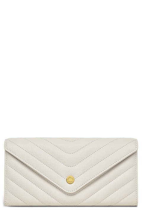 Rowe Avenue Flap Quilted Leather Wallet