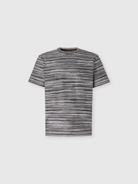 T-shirt With Flame And Zigzag Pattern