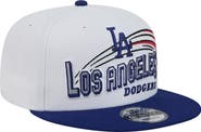 New Era Men's New Era White Los Angeles Dodgers Retro Sweep 9FIFTY Snapback Hat