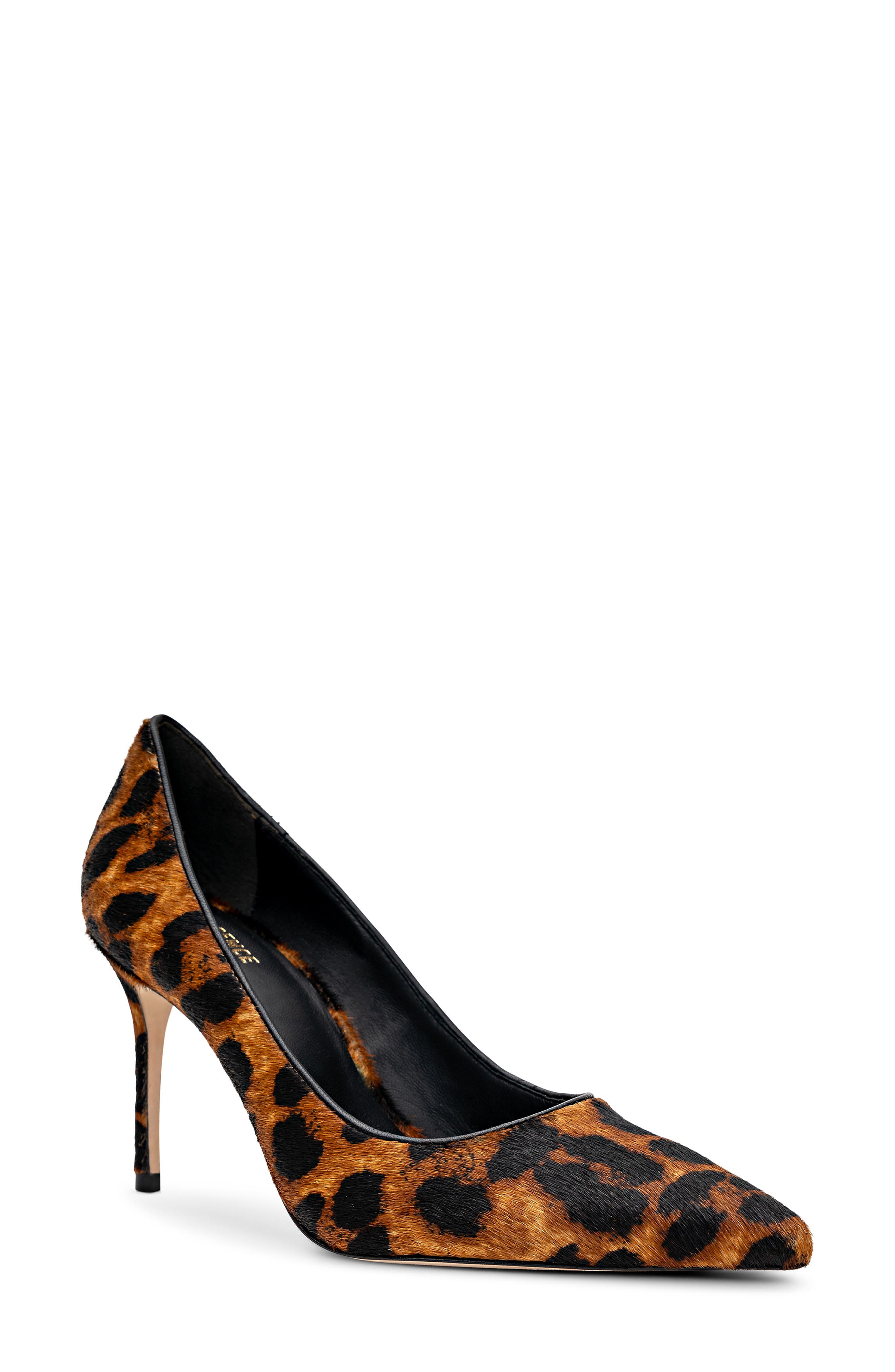 L
AGENCE Maelle Genuine Calf Hair Pump, Main, color, Leopard Hair Calf