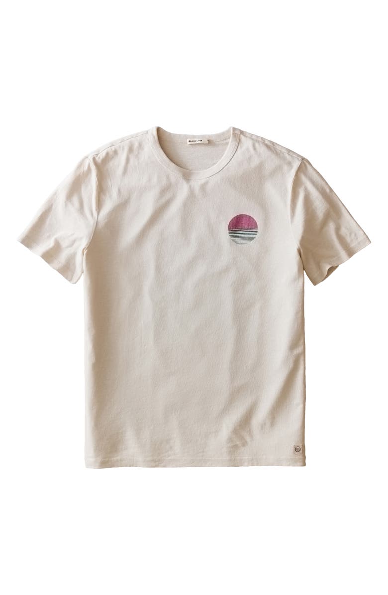 Marine Layer Relaxed Fit Hemp & Cotton Graphic T-Shirt, Alternate, color, Whitecap