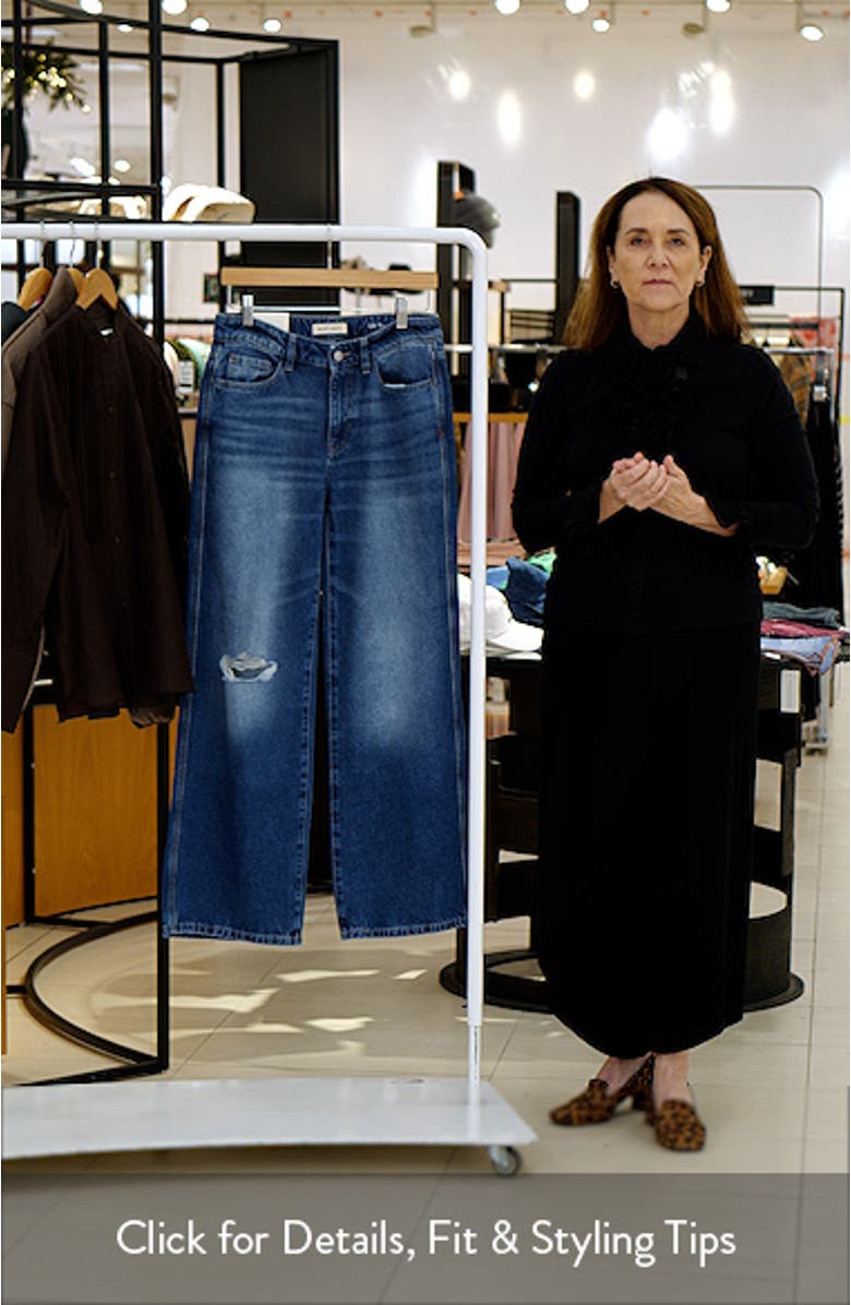 CJU Low Rise Wide Leg Ripped Jeans, sales video thumbnail